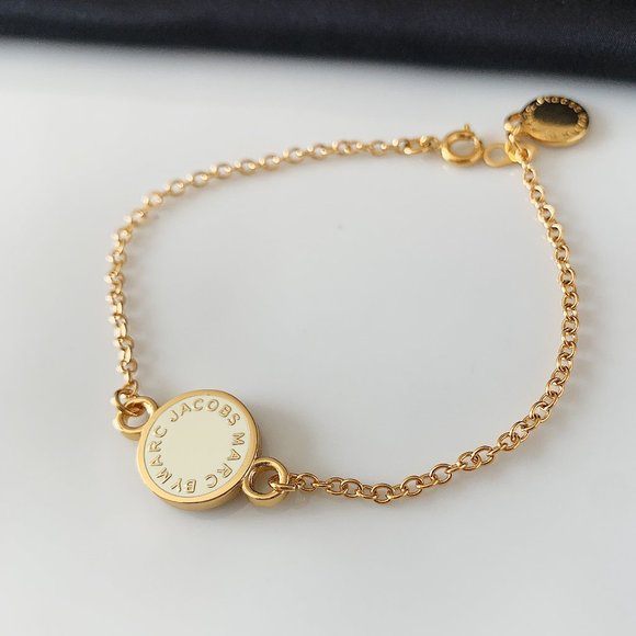 Marc Jacobs Jewelry - Marc Jacobs cream color logo charm bracelet